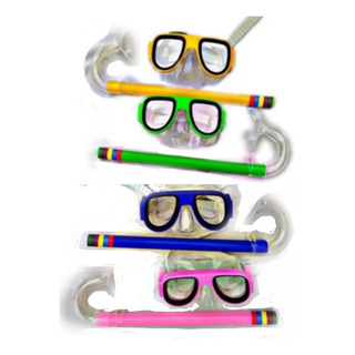 10 Máscara Nado Visor Snorkel Goggle Ajustable Colores Niños 10 Máscara Nado Visor Snorkel Goggle Ajustable Colores Niños