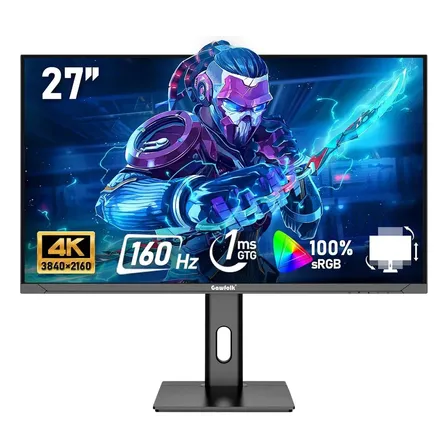 Monitor Gamer Gowfolk 27 4k Uhd 160hz Ips 1ms Preto Pc Hdmi Preto