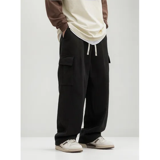 Pantalon Cargo De Pana Baggy
