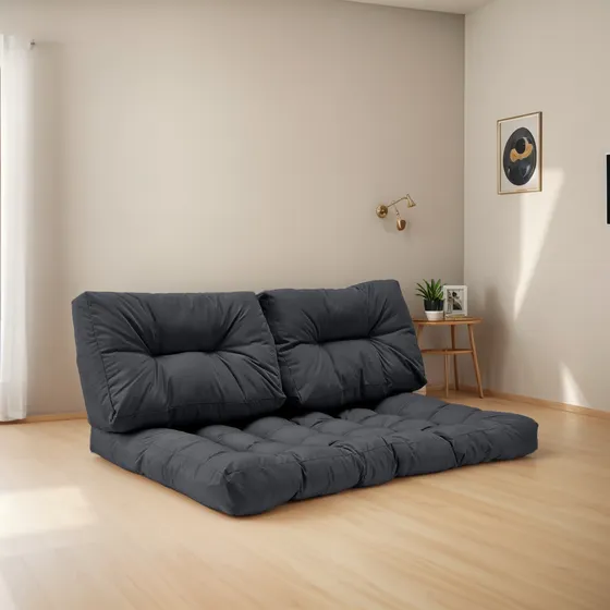 Cojines De Asiento Y Espalda En Lona  - 120 X 80 - 2 Puestos
