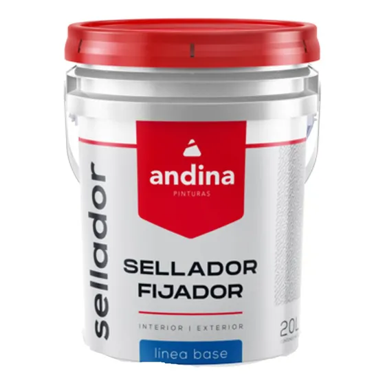 Sellador Fijador Al Agua Andina X 20 Lts Color Incoloro