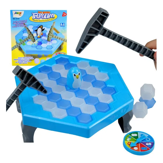 Jogo Grande Pinguim Quebra Gelo Clássico Infantil Brinquedo 
