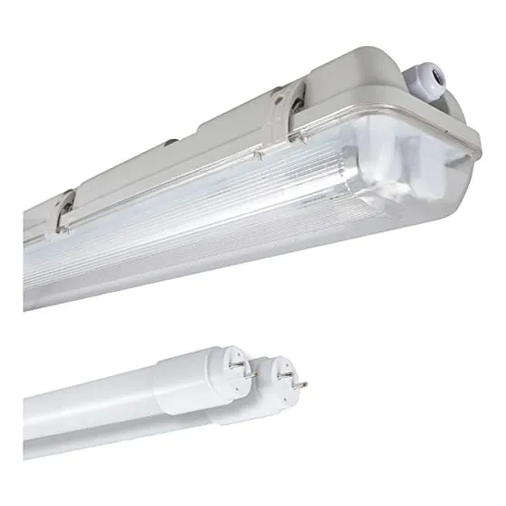 Lampara Luminaria Antipolvo 2x20 120cm Incluye 2 Tubos Led 