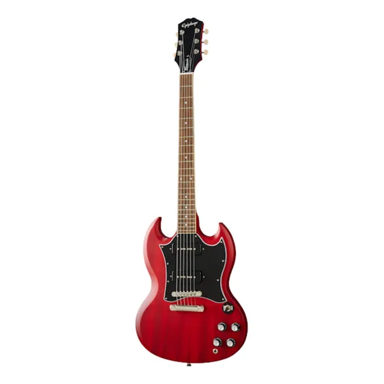 Guitarra eléctrica Epiphone Modern SG Classic Worn P-90s de caoba cherry desgastado con diapasón de laurel indio