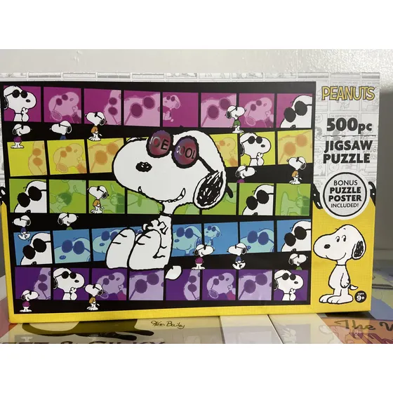 Rompecabezas Peanuts Snoopy Joe Cool Con Póster 500pza