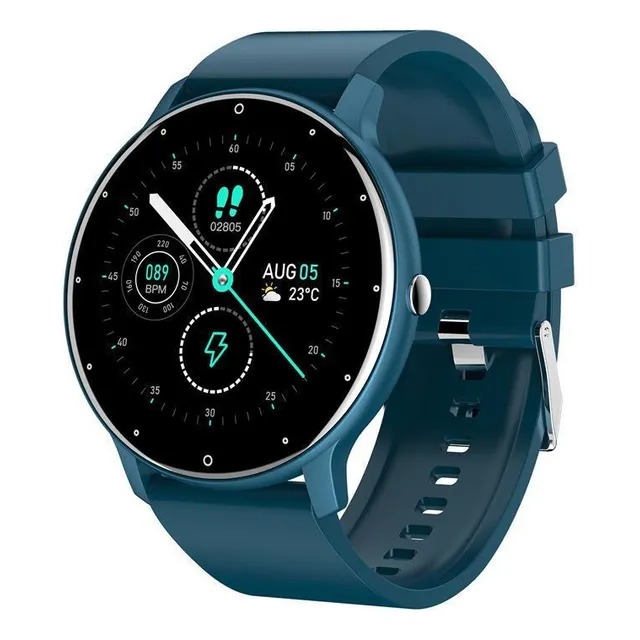 Smartwatch Genérico Zl02, Pantalla Tft Táctil, Correa Azul