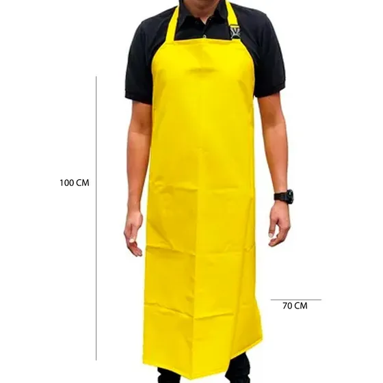Delantal Industrial Impermeable En Pvc 18 De 100 X 70 Cm