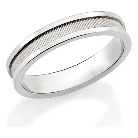 Aliança Rommanel Em Aço 210108