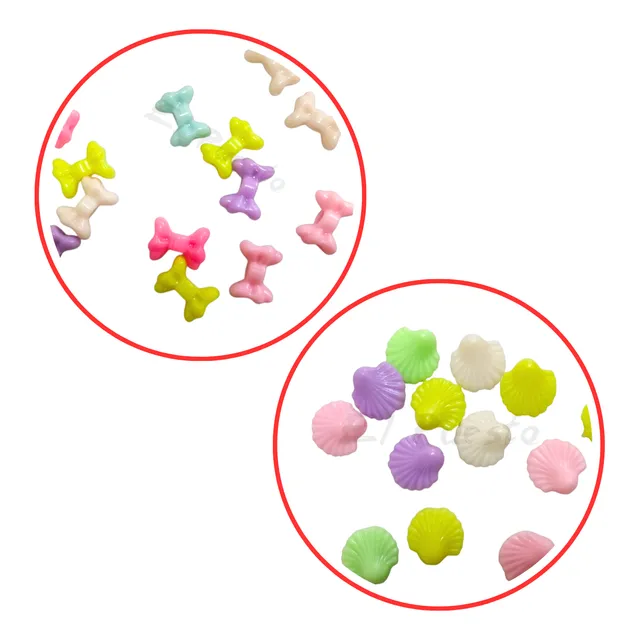 100gr Formitas Infantiles Plastico Bijou Accesorio Collar