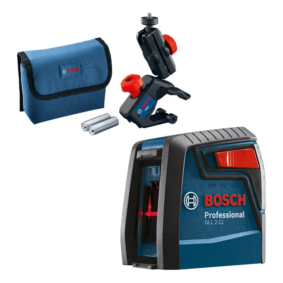 Nivel láser de líneas cruzadas Bosch GLL 2-12 Professional 12m