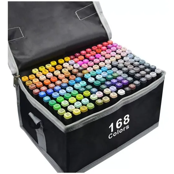 Marcadores De Diseño Touch Doble Punta Permanente 168 Pcs