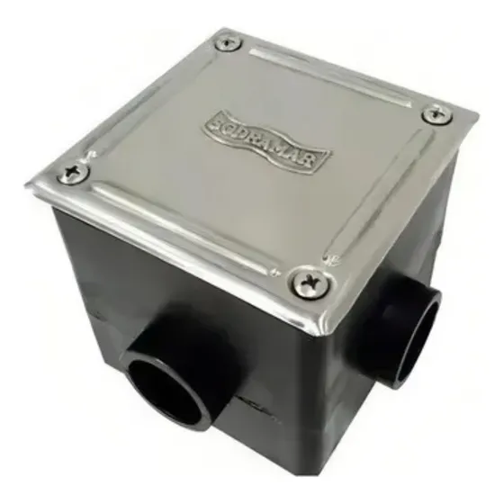 Caixa Passagem Refletor Piscinas Tampa Inox Sodramar 127/220V