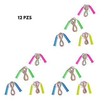 Pack 12 Cuerdas Saltar Ejercicio Fit Gym Casa Gimnasio Box Pack 12 Cuerdas Saltar Ejercicio Fit Gym Casa Gimnasio Box