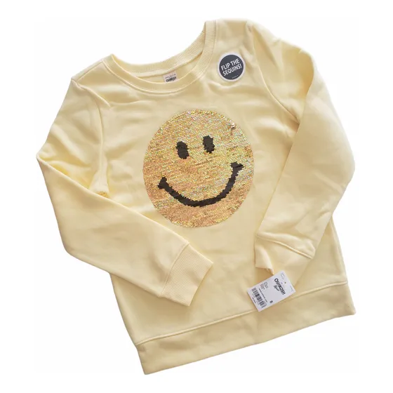 Buzo Con Felpa Oshkosh Niña Amarillo Lentejuelas 8 Años