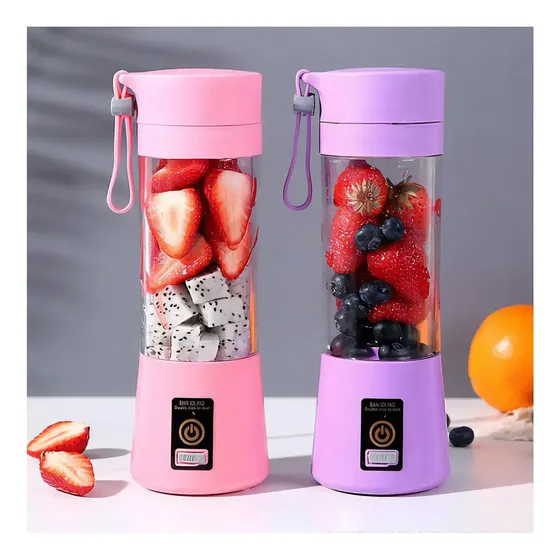 Batidora Portátil One Pixel Violeta USB Recargable 400ml Vidrio