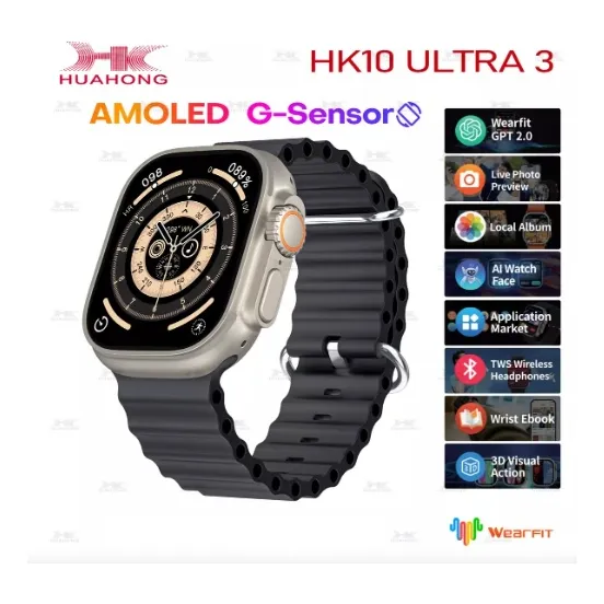 Reloj Inteligente Hk10 Ultra 3 + 2025 Smartwatch Amoled 49mm