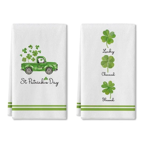 Lucky Charmed Blessed Juego 2 Toalla Cocina 18 26 Diseño