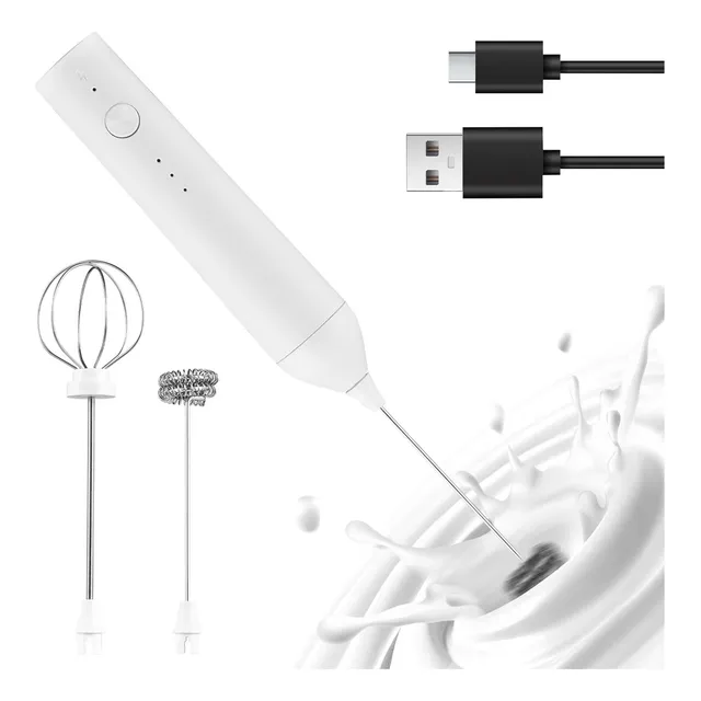 Espumador De Leche Eléctrico Recargable Para Hacer Espuma De