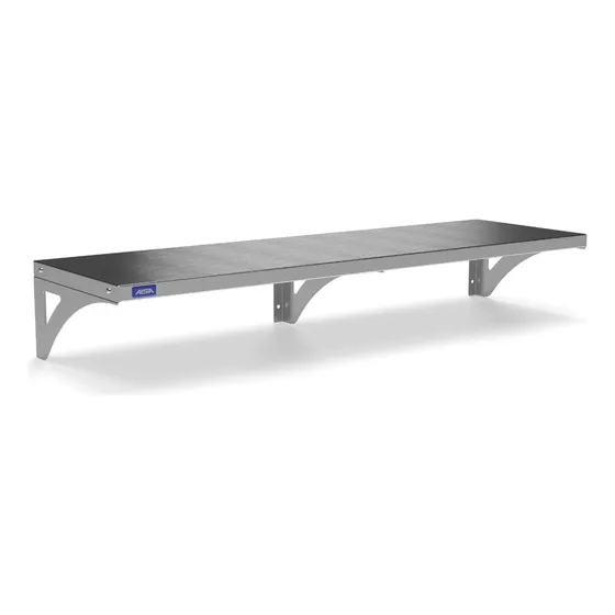 Prateleira aérea Aisa do Brasil Prateleira Aisa do Brasil cinza escovado - 100cm x 16.5cm x 30cm - suporta até 80kg