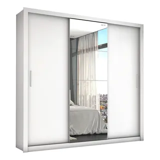 Guarda-roupa Espresso Móveis Max Plus Cor Branco De Mdp Com 3 Portas Corrediças Guarda-roupa Espresso Móveis Max Plus Cor Branco De Mdp Com 3 Portas Corrediças