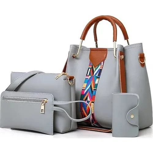 Cartera De Dama En Combo Semi Cuero