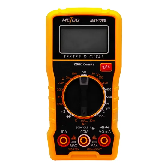 Digital Multimetro Tester Multifuncional Medidor Metco