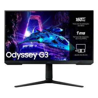 Monitor Gamer Samsung 27š Full Hd 180hz 1ms Odyssey G3 100v/240v Monitor Gamer Samsung 27š Full Hd 180hz 1ms Odyssey G3 100v/240v