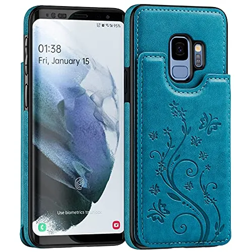 Korecasegalaxy S9 Flip Wallet Teléfono Caja Nhlmd