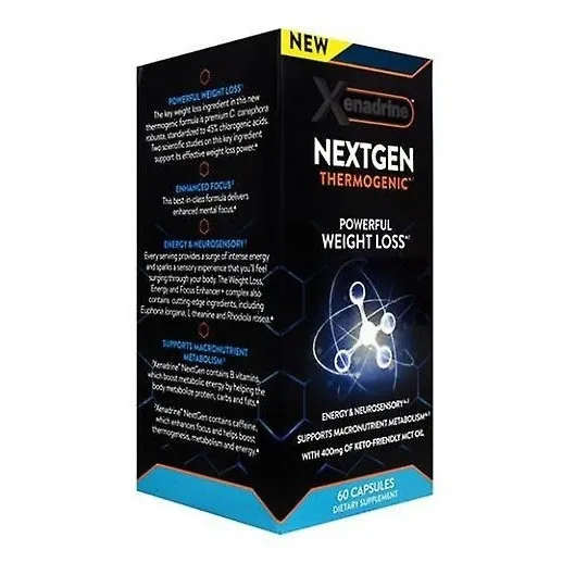 Xenadrine Nextgen Con Mct Oil Poderoso Quemador 60 Capsulas Sabor Na