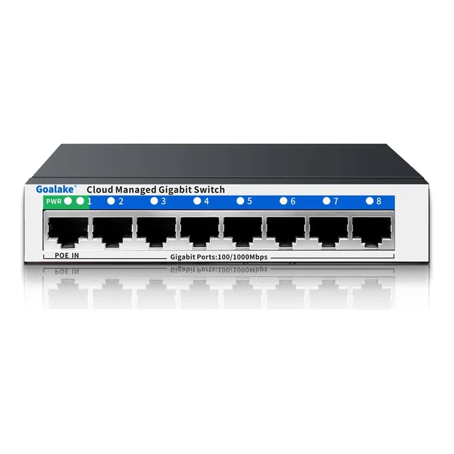 Switch 8 Ptos 1poe In, Extensor Onu Fo, App Vlan Smart 1000m