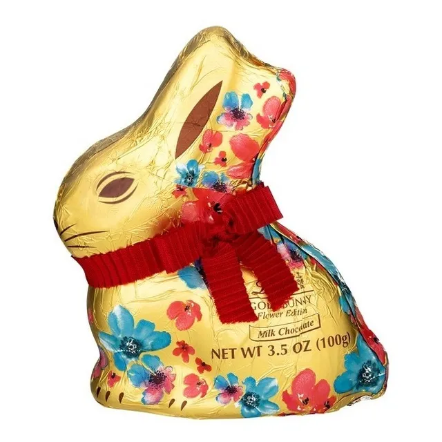 Conejo De Chocolate De Pascua Premium Lindt Flower Edition