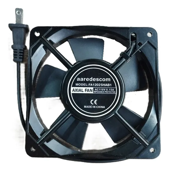 Ventilador Extractor Calor. 120x2.5mm 2400rpm. Cable 120vac