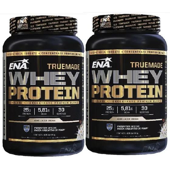 2 Whey Protein Ena True Made Proteínas Isolate Proteína Ena