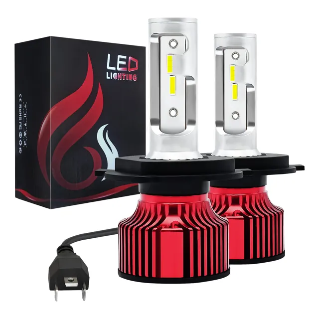 Bombillas Led H4 16000 Lúmenes Alta Intensidad Carro O Moto