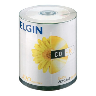 100 Cd-r Elgin Midia Virgem Cd Lacrado 52x 80 Min 700mb 100 Cd-r Elgin Midia Virgem Cd Lacrado 52x 80 Min 700mb