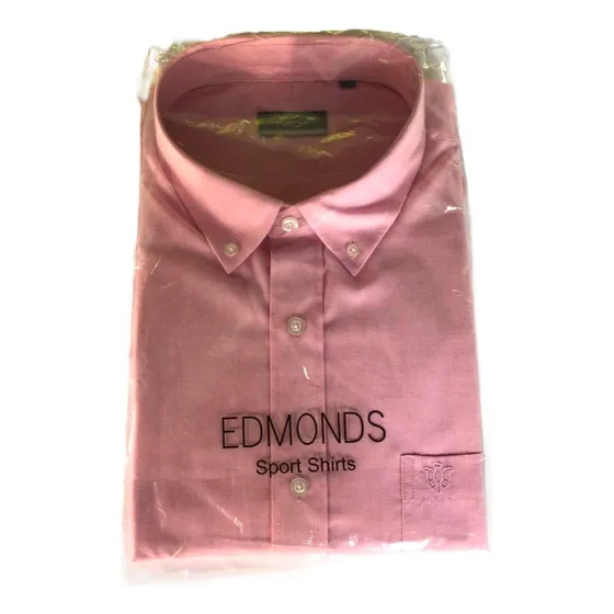 Camisa Hombre Manga Corta Color Rosa Nueva Xl