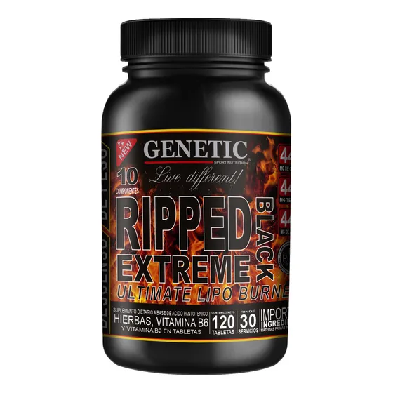Ripped Extreme Genetic Súper Quemador Grasa Abdominal Dieta Sabor Neutro