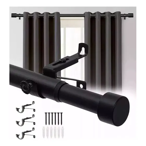 Cortineros De Metal Ajustable Barrales Para Cortina 80-200cm Cortineros Hoteleros Soporte Para Cortinero Cortinero Adornos Decoracions De Metal Palo Para Cortina