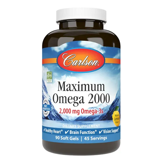 Carlson - Máximo Contenido De Omega 2000, 2000 Mg De Omega 3