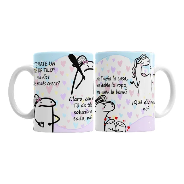 Tazas Cerámica Flork Me Gusta Resolver Todo Con Calma Diseño