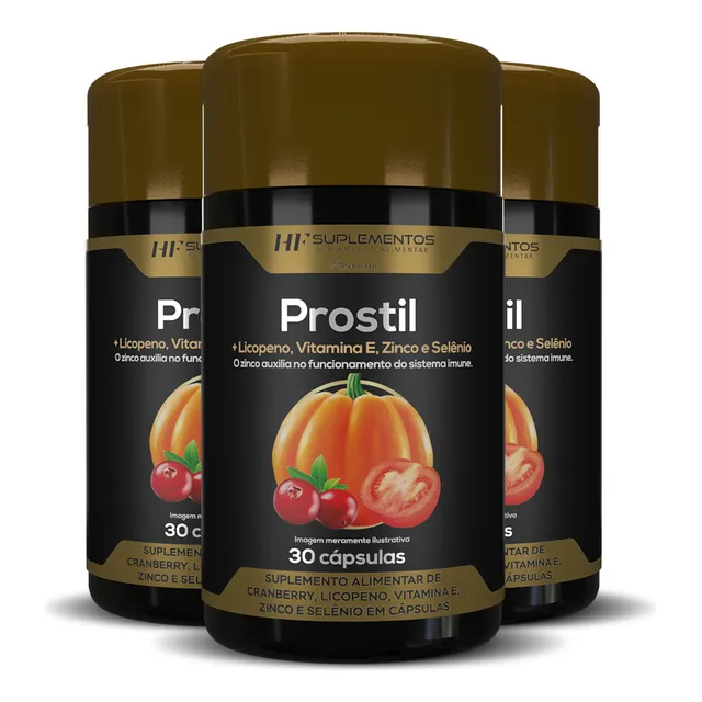 3x Oleo De Abobora Em Cápsulas Softgel Prost Premium