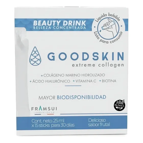 Suplemento Framingham Pharma Goodskin sabor frutal 15 Stick