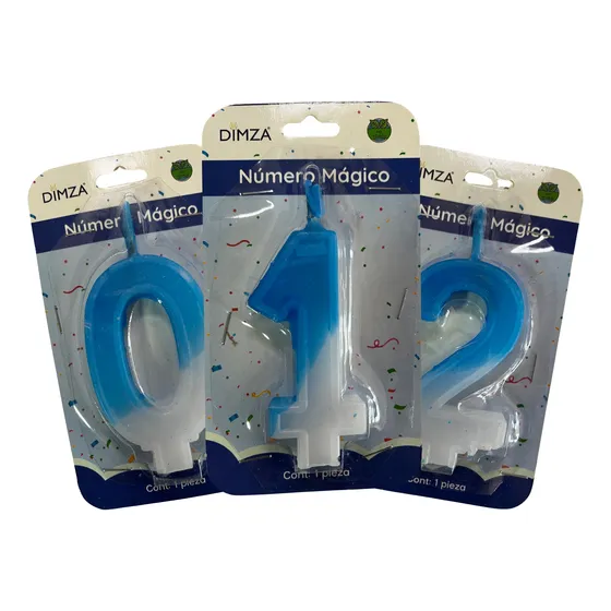 25 Velas De Numero Para Pastel A Precio De Super Mayoreo !!