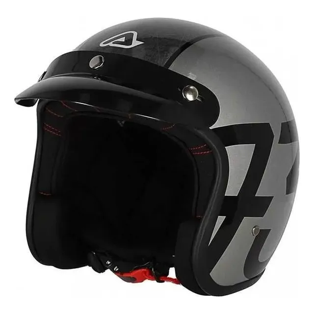 Casco Acerbis Skodela 3/4 Abierto Retro Gris - Cafe Race