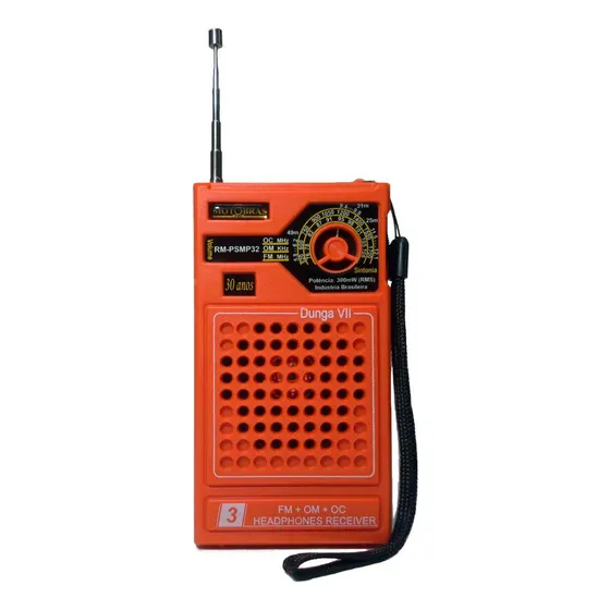 Rádio Portátil 3 Faixas - Rm-psmp32 Om/fm/oc - Motobras