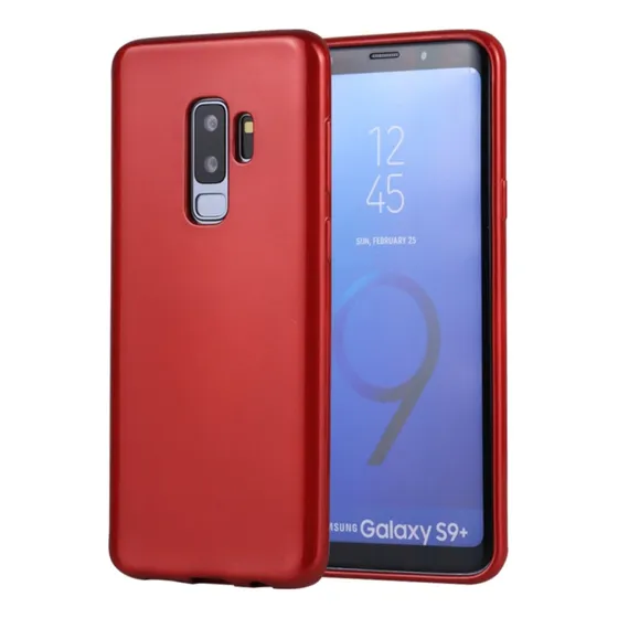 Funda Case Para Samsung S9 Plus Jelly Pearl Rojo Antishock