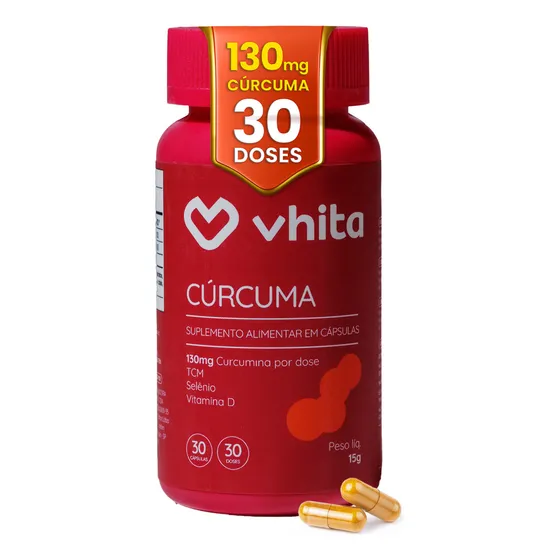 Açafrão Da Terra Em Cápsulas Tcm Selênio Vit D3 Vhita Sabor Sem sabor