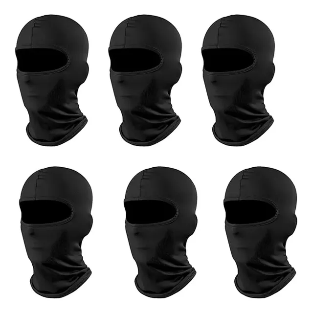 Pack 6 Balaclava Pasamontaña Polliester Deporte Moto Bici