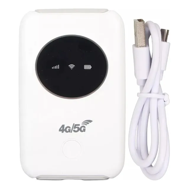 Modem Internet Wifi Inalámbrico Portátil Y Sim Movilidad 4g Blanco