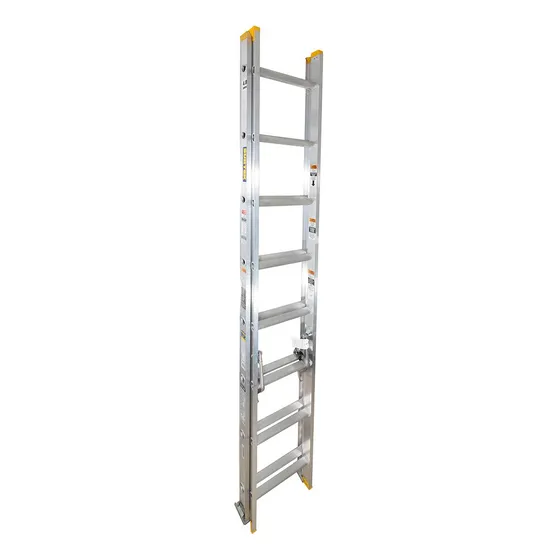Escalera Extension 16 Escalones Plateado Aluminio Surtek
